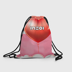 Рюкзак-мешок Inzoi логотип на сердце, цвет: 3D-принт