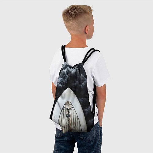 Мешок для обуви Сапборд в черном дыму / 3D-принт – фото 4