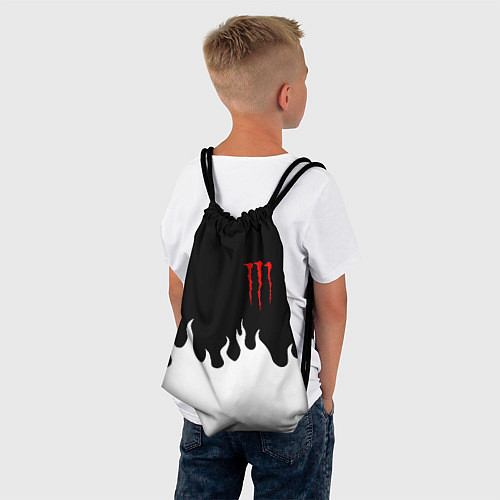 Мешок для обуви Monster energy red logo / 3D-принт – фото 4
