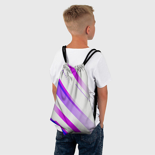 Мешок для обуви Color white pink / 3D-принт – фото 4