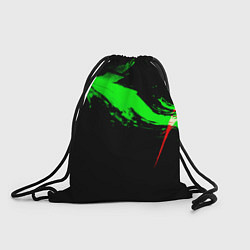 Рюкзак-мешок Color black green red, цвет: 3D-принт