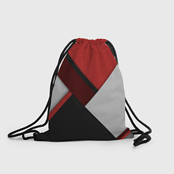 Рюкзак-мешок Color black red grey, цвет: 3D-принт