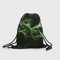 Рюкзак-мешок Lightning green glow, цвет: 3D-принт