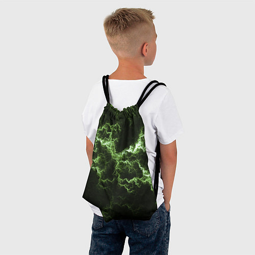 Мешок для обуви Lightning green glow / 3D-принт – фото 4