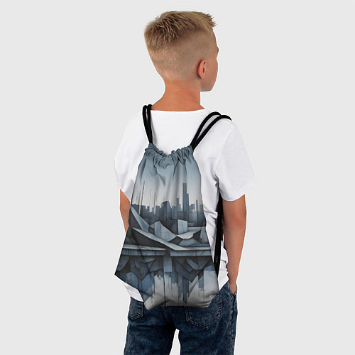 Мешок для обуви Небоскребы и скалы / 3D-принт – фото 4