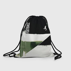 Рюкзак-мешок Футбол на фоне брызг красок, цвет: 3D-принт
