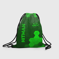 Мешок для обуви Hitman - green gradient вертикально