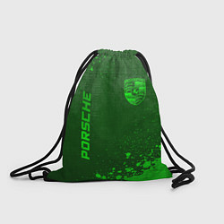 Рюкзак-мешок Porsche - green gradient вертикально, цвет: 3D-принт