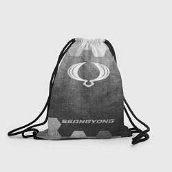 Мешок для обуви SsangYong - grey gradient по-центру