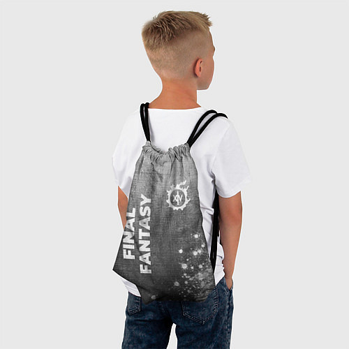 Мешок для обуви Final Fantasy - grey gradient вертикально / 3D-принт – фото 4