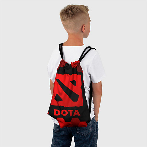 Мешок для обуви Dota - red gradient / 3D-принт – фото 4