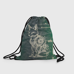 Рюкзак-мешок Кибернетический лис в сепии, цвет: 3D-принт