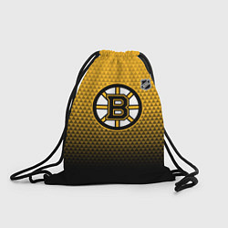 Рюкзак-мешок Бостон Брюинз - геометрический градиент, цвет: 3D-принт