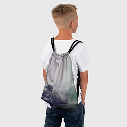 Рюкзак-мешок Рыбацкий домик на берегу озера, цвет: 3D-принт — фото 2