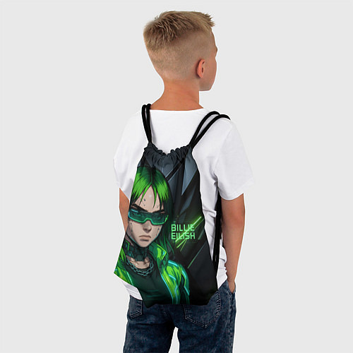 Мешок для обуви Билли Айлиш в зеленом костюме / 3D-принт – фото 4