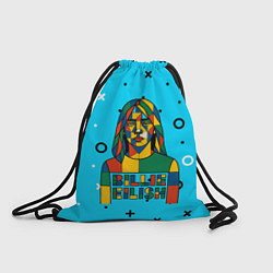 Рюкзак-мешок Билли Айлиш из разноцветной мозаики, цвет: 3D-принт