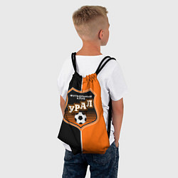 Рюкзак-мешок ФК Урал - оранжево черные, цвет: 3D-принт — фото 2