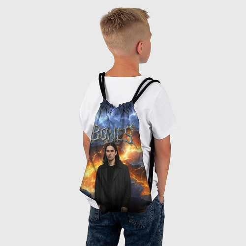 Мешок для обуви Bones на фоне разломных плит / 3D-принт – фото 4