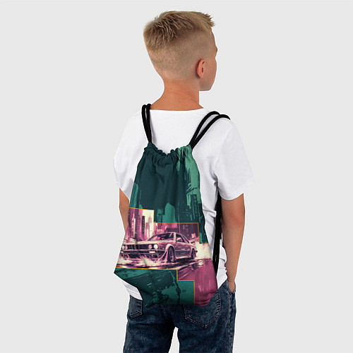 Мешок для обуви Дрифтующий спорткар / 3D-принт – фото 4