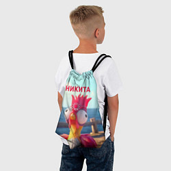Рюкзак-мешок Никита - загрузка - смешной петух, цвет: 3D-принт — фото 2