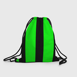 Мешок для обуви Color green black line