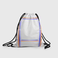Рюкзак-мешок Neon white orange light blue, цвет: 3D-принт