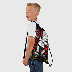Рюкзак-мешок Барт в татуировках, цвет: 3D-принт — фото 2