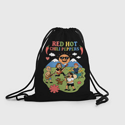 Мешок для обуви Red Hot Chili Peppers, мультяшный стиль