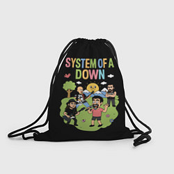 Мешок для обуви System of a Down мультяшный