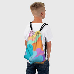 Рюкзак-мешок Разноцветные красивые облака, цвет: 3D-принт — фото 2