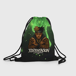 Мешок для обуви XXXTentacion на фоне зеленой краски