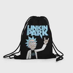 Мешок для обуви Linkin Park и Рик Санчес из Рик и Морти
