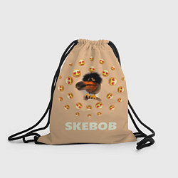 Рюкзак-мешок Мем скебоб и смайлики, цвет: 3D-принт