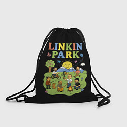 Мешок для обуви Linkin Park, мультяшный стиль