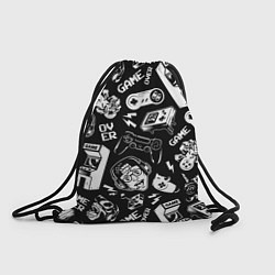 Рюкзак-мешок Retro gamer pattern, цвет: 3D-принт