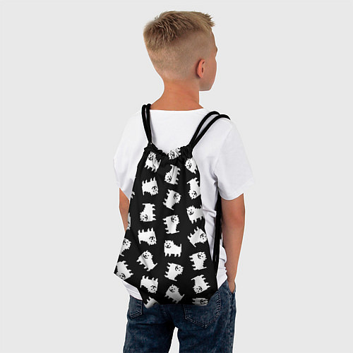 Мешок для обуви Annoying dog pattern - Undertale / 3D-принт – фото 4
