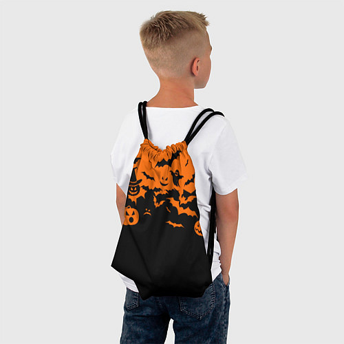 Мешок для обуви Хэллоуин тыквы и призраки / 3D-принт – фото 4