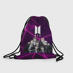 Мешок для обуви BTS фиолетовые плиты