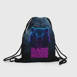 Рюкзак-мешок Rage mode злой медведь, цвет: 3D-принт