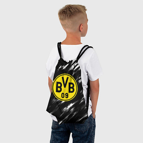 Мешок для обуви Borussia штрихи красок текстура / 3D-принт – фото 4
