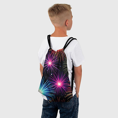 Мешок для обуви Стилизованный праздничный салют / 3D-принт – фото 4