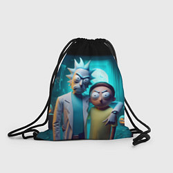 Мешок для обуви Rick with Morty - halloween night