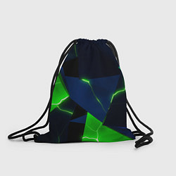 Рюкзак-мешок Neon tile green, цвет: 3D-принт