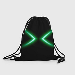 Рюкзак-мешок Neon green lines, цвет: 3D-принт