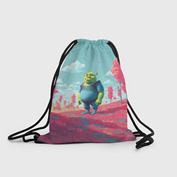Рюкзак-мешок Шрек в розовом лесу, цвет: 3D-принт