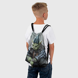 Рюкзак-мешок Шрек панк с цепочкой, цвет: 3D-принт — фото 2