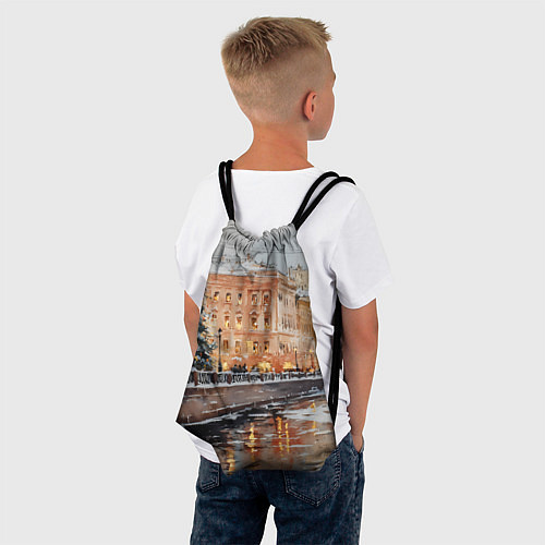 Мешок для обуви Новогодняя елка в Питере / 3D-принт – фото 4