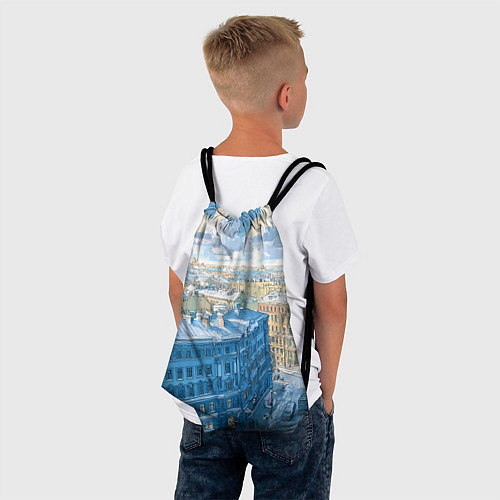 Мешок для обуви Зимний утренний Питер / 3D-принт – фото 4