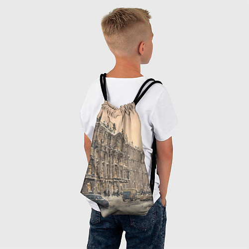 Мешок для обуви Зима в Санкт-Петербурге / 3D-принт – фото 4