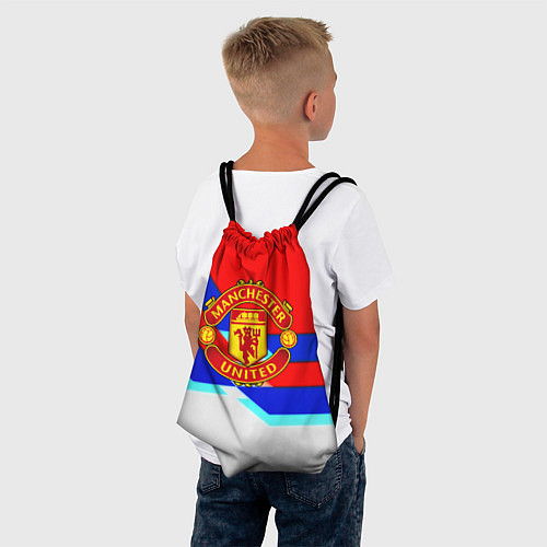 Мешок для обуви Манчестер Юнайтед полосы геометрия / 3D-принт – фото 4